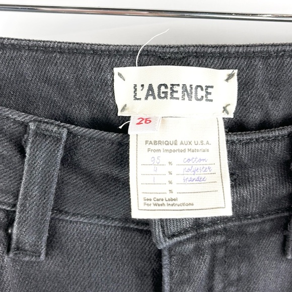 L'AGENCE High Line Nighttime Destruct High Rise Skinny Jeans - Picture 8 of 9